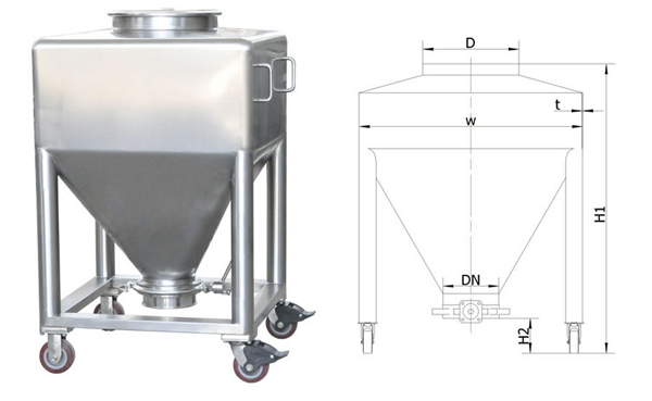不銹鋼料倉(圖1) 不銹鋼料倉(圖1)
