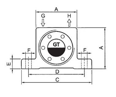 真空上料機用渦輪振動器尺寸 真空上料機用渦輪振動器尺寸